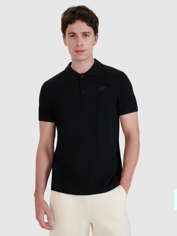 Polo regular de hombre - negro 4FWMM00TPTSM366 negro
