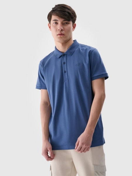 Polo regular de hombre - azul marino 4FWMM00TPTSM367 azul marino