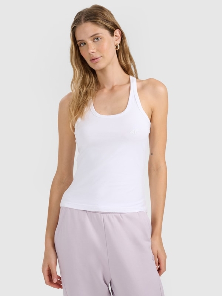 Camiseta de Tirantes para Mujer - Blanco - 4FWMM00TSLEF124  