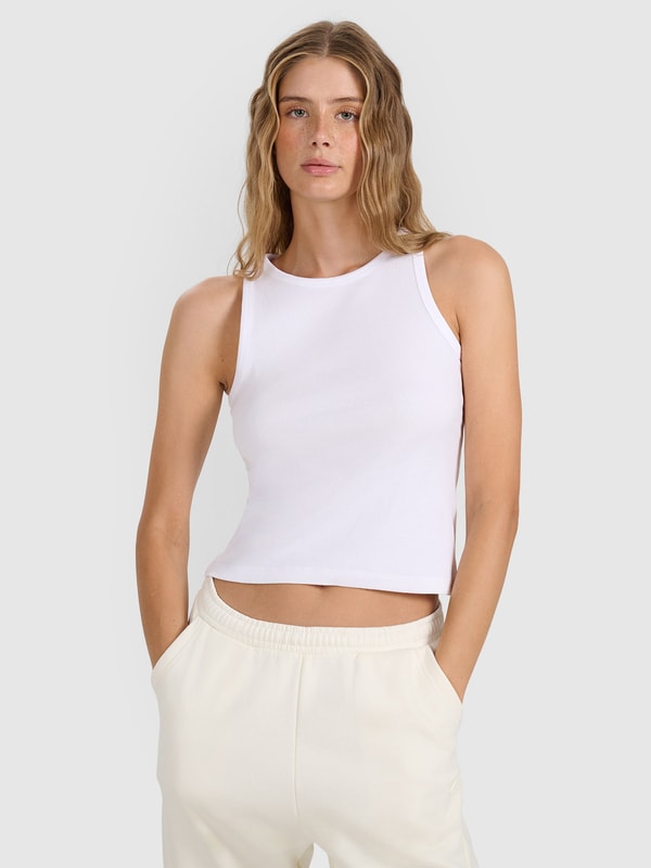 Camiseta de Tirantes para Mujer - Blanco - 4FWMM00TSLEF132    