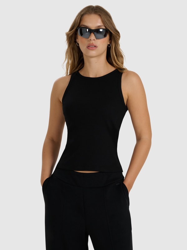 Camiseta de Tirantes para Mujer - Negro - 4FWMM00TSLEF132