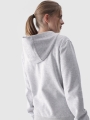 Sudadera con capucha y cremallera para mujer - gris 4FWMM00TSWSF1467 gris