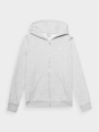 Sudadera con capucha y cremallera para mujer - gris 4FWMM00TSWSF1467 gris