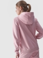 Sudadera con capucha y cremallera para mujer - rosa empolvado 4FWMM00TSWSF1467 rosa