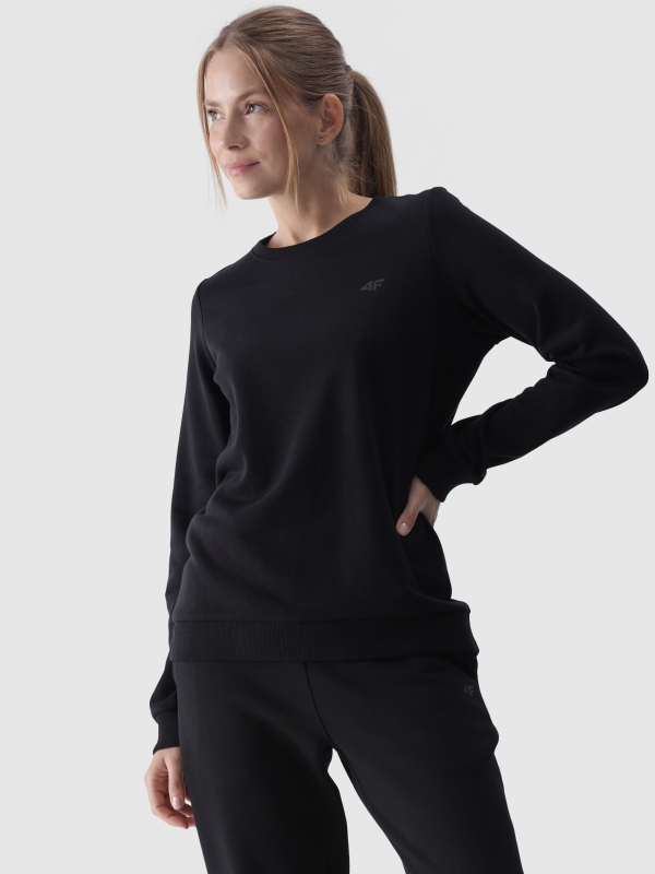 Sudadera de mujer sin capucha - negro 4FWMM00TSWSF1469 negro