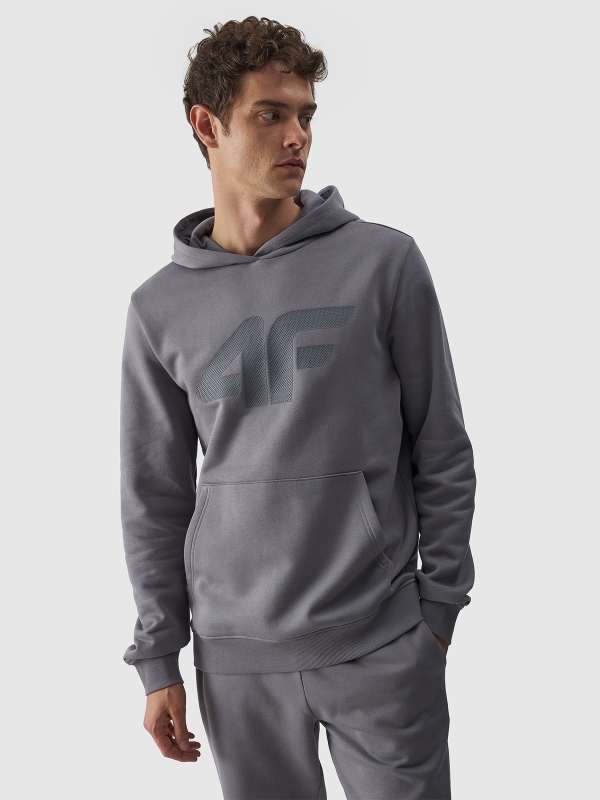 Sudadera con capucha para hombre - gris 4FWMM00TSWSM1464 gris