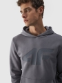 Sudadera con capucha para hombre - gris 4FWMM00TSWSM1464 gris