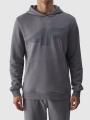 Sudadera con capucha para hombre - gris 4FWMM00TSWSM1464 gris