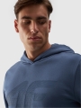 Sudadera con capucha para hombre - denim 4FWMM00TSWSM1464 azul marino