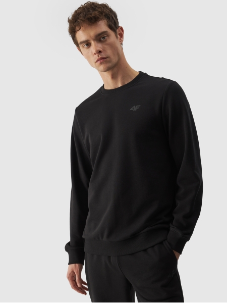 Sudadera de hombre sin capucha - negro 4FWMM00TSWSM1465 negro