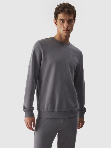 Sudadera de hombre sin capucha - gris 4FWMM00TSWSM1465 gris