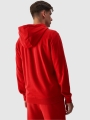 Sudadera con capucha y cremallera para hombre - rojo 4FWMM00TSWSM1466 Rojo