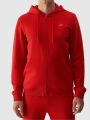 Sudadera con capucha y cremallera para hombre - rojo 4FWMM00TSWSM1466 Rojo