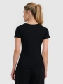 Camiseta Slim Lisa para Mujer - Negro - 4FWMM00TTSHF1845                        