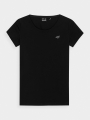 Camiseta slim plain mujer - negro 4FWMM00TTSHF1845 negro