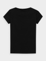 Camiseta slim plain mujer - negro 4FWMM00TTSHF1845 negro