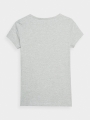 Camiseta slim plain mujer - gris 4FWMM00TTSHF1845 gris