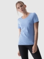 Camiseta slim lisa de mujer - denim 4FWMM00TTSHF1845 azul marino