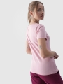 Camiseta slim lisa de mujer - rosa empolvado 4FWMM00TTSHF1845 rosa