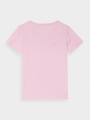 Camiseta slim lisa de mujer - rosa empolvado 4FWMM00TTSHF1845 rosa