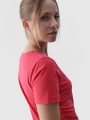 Camiseta slim plain de mujer - rojo 4FWMM00TTSHF1845 Rojo