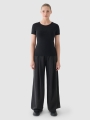 Camiseta slim de mujer con estampado - negro 4FWMM00TTSHF1846 negro
