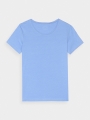 Camiseta slim de mujer con estampado - azul marino 4FWMM00TTSHF1846 azul marino