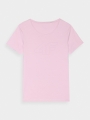 Camiseta slim de mujer con estampado - rosa 4FWMM00TTSHF1846 rosa