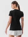 Camiseta Slim plain mujer - negro 4FWMM00TTSHF2255 negro