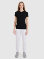 Camiseta Slim plain mujer - negro 4FWMM00TTSHF2255 negro