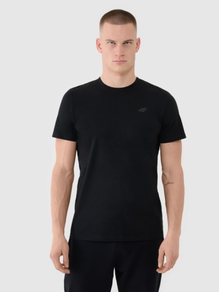Camiseta lisa de hombre - negro 4FWMM00TTSHM2256 negro