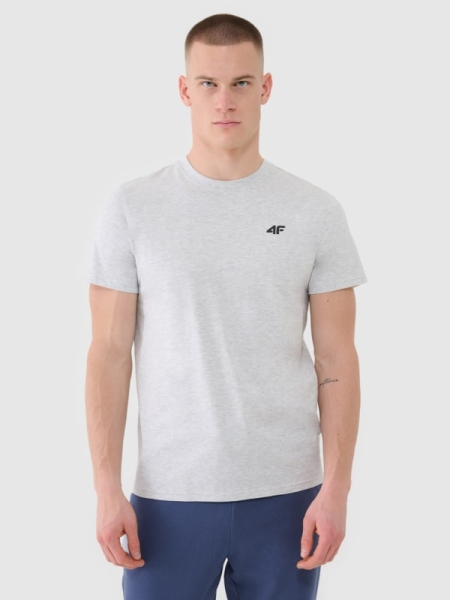 Camiseta lisa de hombre - gris 4FWMM00TTSHM2256 gris