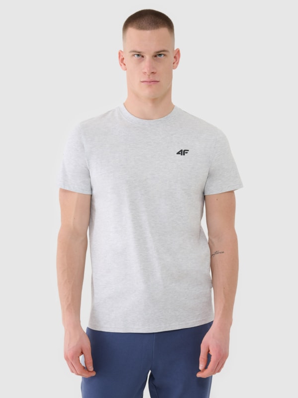 Camiseta lisa de hombre - gris 4FWMM00TTSHM2256 gris