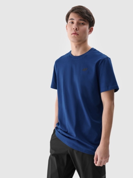 Camiseta lisa de hombre - azul 4FWMM00TTSHM2256 azul