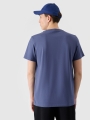 Camiseta regular de hombre con estampado - denim 4FWMM00TTSHM2257 azul marino
