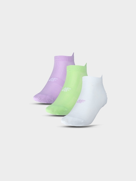 Calcetines de entrenamiento tobilleros para mujer (paquete de 3) - Multicolor 4FWMM00UFSOF202 multicolor