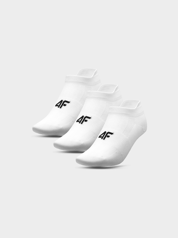 Calcetines tobilleros de entrenamiento para hombre (paquete de 3) - blanco 4FWMM00UFSOM137 Blanco - 4FWMM00UFSOM137-10S