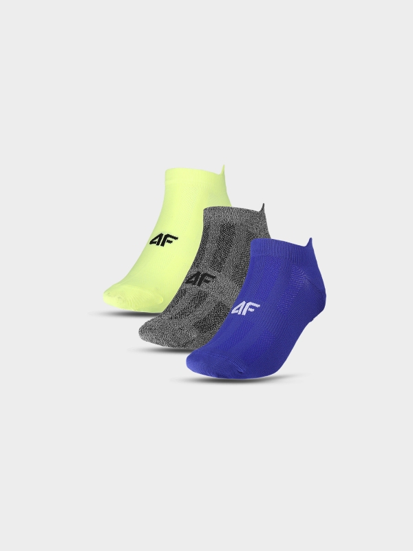 Calcetines tobilleros de entrenamiento para hombre (paquete de 3) - multicolor 4FWMM00UFSOM203 multicolor
