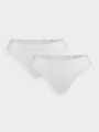 Calzoncillos tanga para mujer (pack de 2) - blanco 4FWMM00UPTSF026 Blanco