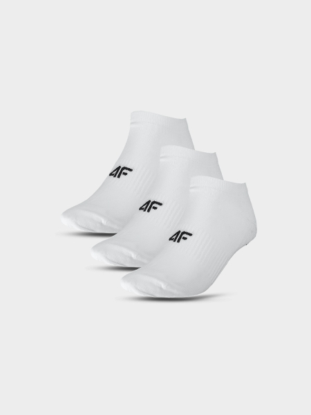 Calcetines tobilleros casuales para hombre (paquete de 3) - blanco 4FWMM00USOCM277 Blanco - 4FWMM00USOCM277-10S