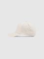 Gorra unisex con visera - Blanco - 4FWSS25ACABU369