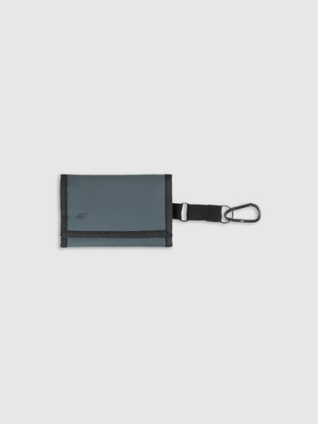 Cartera de Tela con Cierre Autoadherente - Gris - 4FWSS25AWALU010       