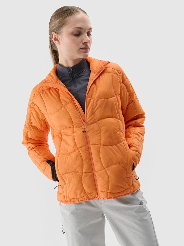 Chaqueta de plumón de trekking para mujer con relleno Primaloft Silver - naranja 4FWSS25TDJAF531 naranja
