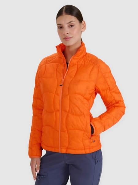Chaqueta de Trekking para Mujer con Relleno Primaloft Silver - Naranja - 4FWSS25TDJAF531