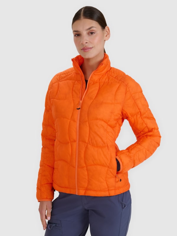 Chaqueta de Trekking para Mujer con Relleno Primaloft Silver - Naranja - 4FWSS25TDJAF531