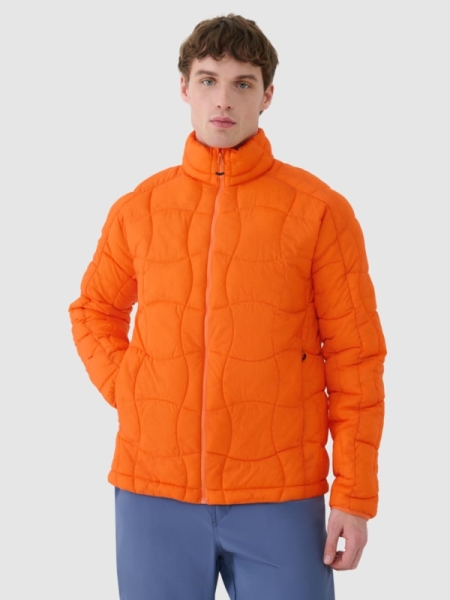 Chaqueta de Trekking para Hombre con Relleno Primaloft Silver - Naranja - 4FWSS25TDJAM527