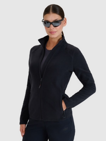 Vellón de trekking para mujer con cuello alto - negro 4FWSS25TFLEF305 negro