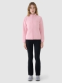 Chaqueta Polar para Mujer con Cuello Alto – Rosa - 4FWSS25TFLEF322