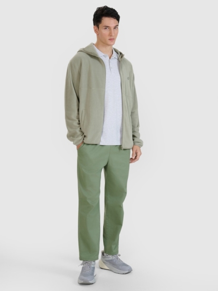Chaqueta Polar para Hombre con Ratonero - Olivia/Caqui - 4FWSS25TFLEM321    