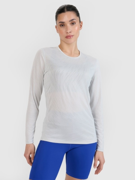 Camiseta de Entrenamiento Quick Dry para Mujer - Gris - 4FWSS25TFLOF328    